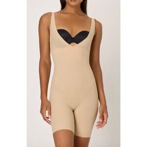 Maidenform Shapewear Firm Open Bust Bodyshaper Bodysuit XL NWT